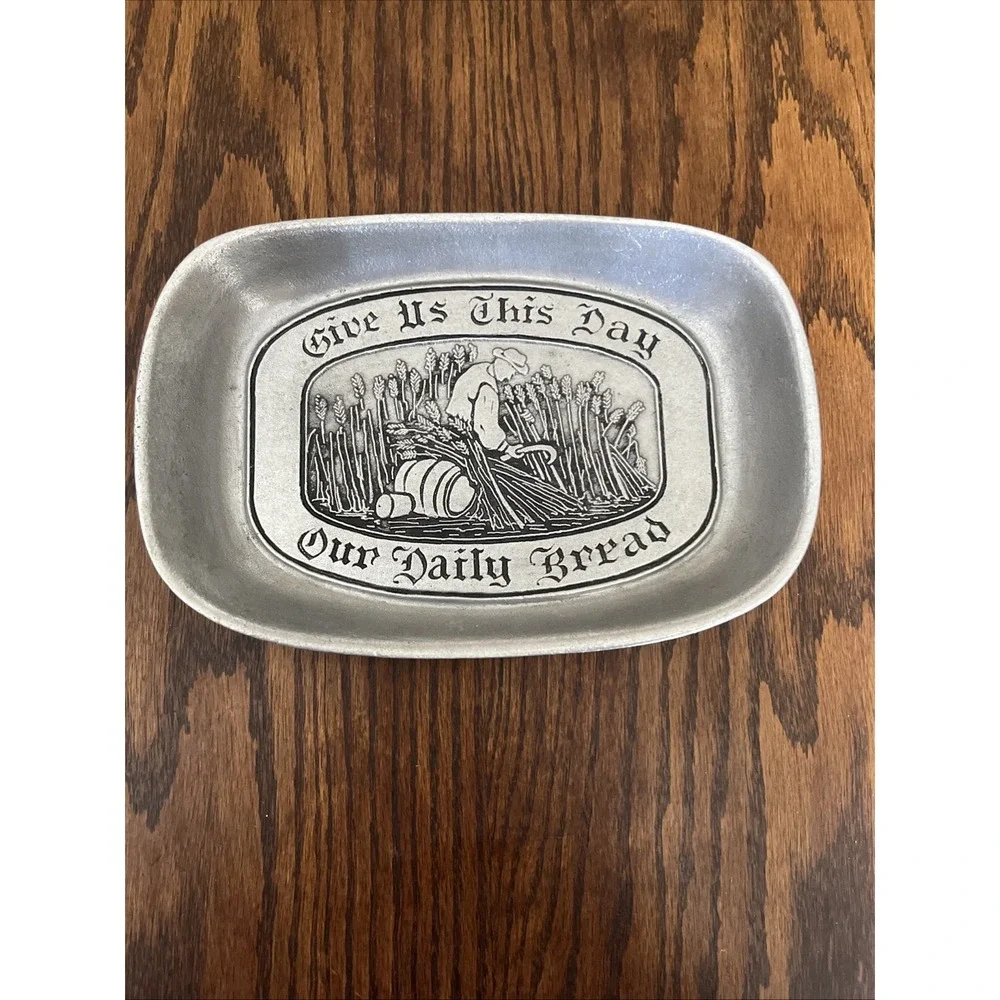 Vintage Wilton Armetale Pewter Bread Tray
